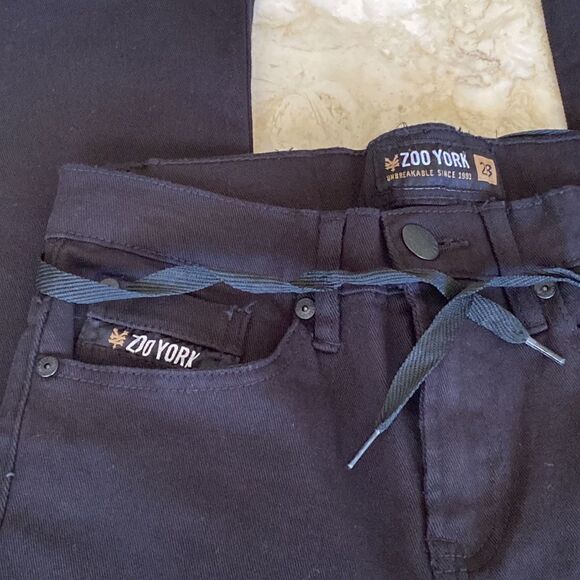 NWT Zoo York Stretch Skinny Skateboarding Jeans Black 28” Waist - Unisex - Picture 5 of 12